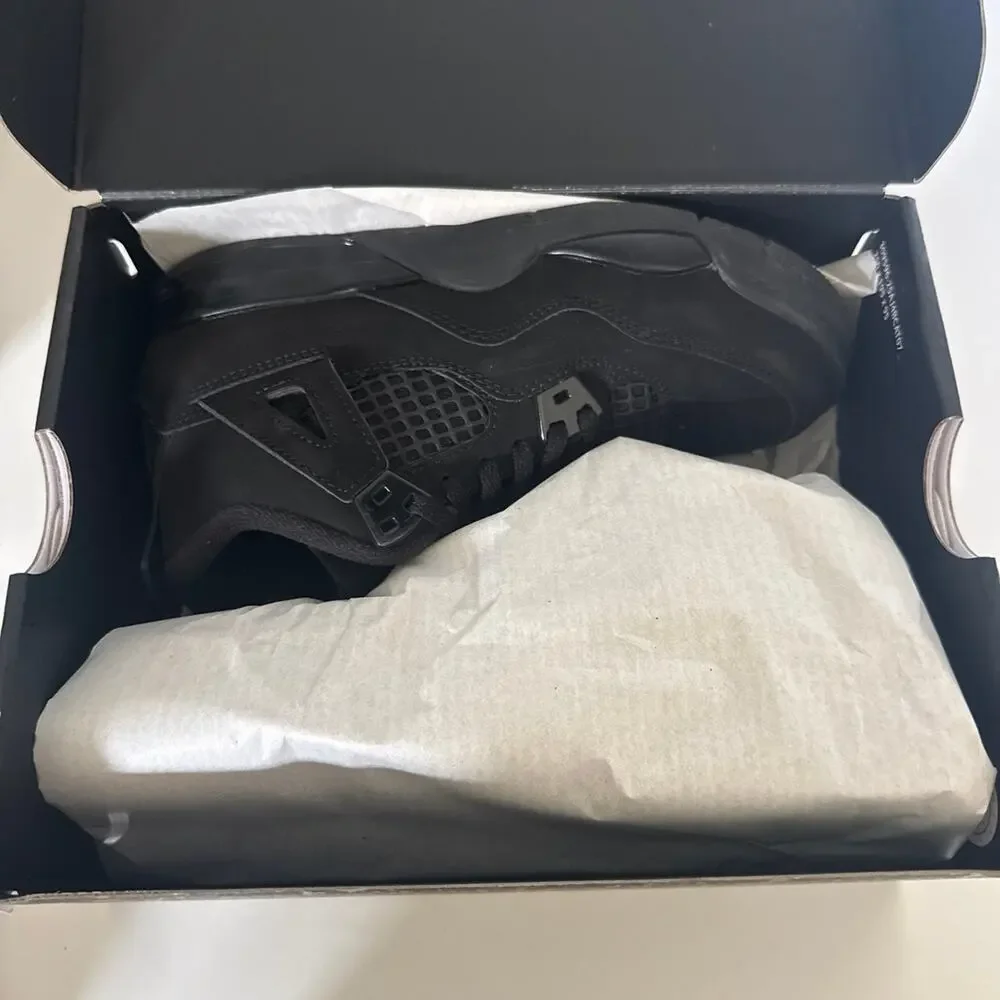 Air Jordan 4 Retro Black Cat 2.5 Y Boys Nike